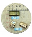 25 mm - Dikdörtgen Model Mıknatıslı Takı Kapama Aparatı - Kod : 132 Antik Yeşil