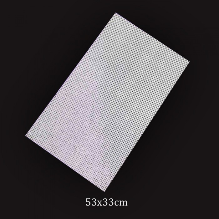 10 Adet Plastik Kanvas - 53x33 Beyaz