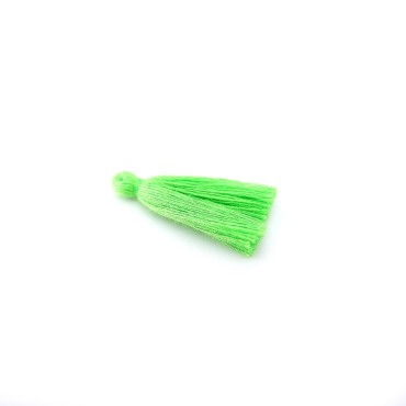 10 ADET - Mini Boy Püskül - 3cm - Açık Yeşil