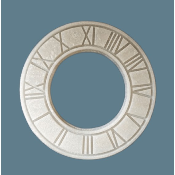 Roma Rakamlı 40 Cm Saat - Hobi Silikon Kalıbı