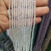 3 mm İpe Dizili Kristal Boncuk Çin Camı Şeffaf janjan