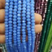 6 mm ipe dizili Kristal Boncuk Çin Camı Açık Mavi