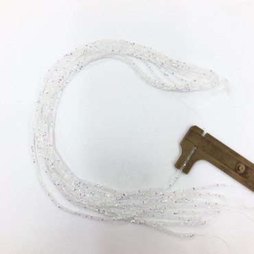 ipe dizili kristal boncuk - 1 mm  janjan şeffaf