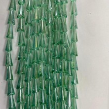 8*16 mm Deve Tabanı Damla Kristal Mint Yeşili