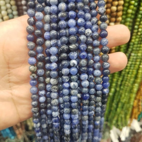 6 mm Lapis Lazuli Doğal Taş - Mavi