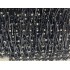 1 Metre - 5 cm - İncili Pullu Boncuk Saçak Siyah
