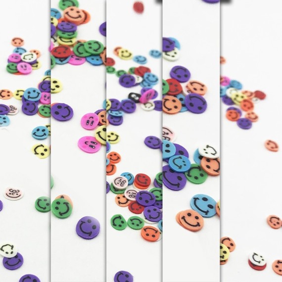 Mini Gülenyüz Emoji  Renkli Pul Paketi