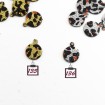 Leopar denesli pul takstil takı bujiteri pulu üstten kulplu 10 mm - 100 gr