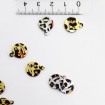 Leopar pul emoji takstil takı bujiteri pulu üstten kulplu 10 mm - 100 gr