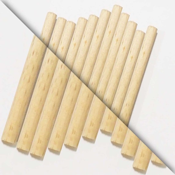 Bambu çubuk - 8 mm x 12 cm ebatlarında
