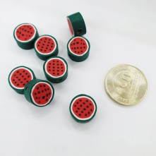 Mini Emaye Hamur Sİlikon Meyve Parçacıkları - Yuvarlak Karpuz Dilimi
