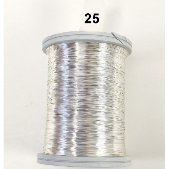 Açık Gümüş Filografi Teli 30 No - 100gr - 25