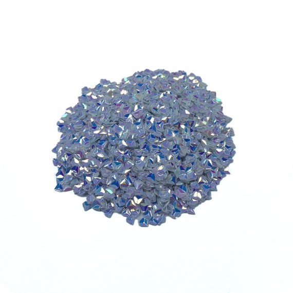 Üçgen Pul Kırığı - Parlak Kristal Blue