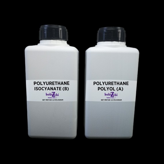 Poliüretan Reçine (Döküm Tipi Sıvı Plastik) - 1 Kg (500 ml A - 500 ml B)