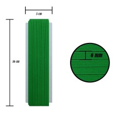6 mm Yeşil Yassı Lastik - 10 Metre