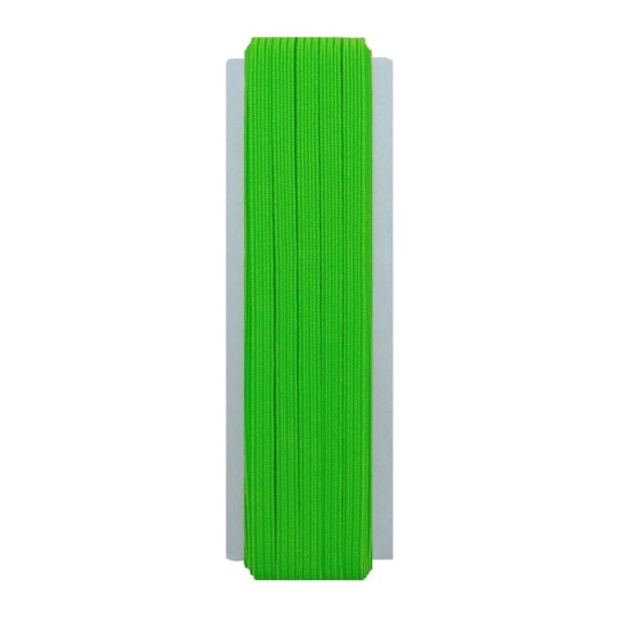 6 mm Neon Yeşil  Yassı Lastik - 10 Metre