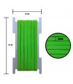 6 mm Neon Yeşil Yassı Lastik - 50 Metre