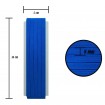 8 mm Koyu Mavi Yassı Lastik - 10 Metre
