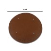 1 Adet/ Çanta Tabanı Yuvarlak - Açık Kahverengi - 22x22 Cm