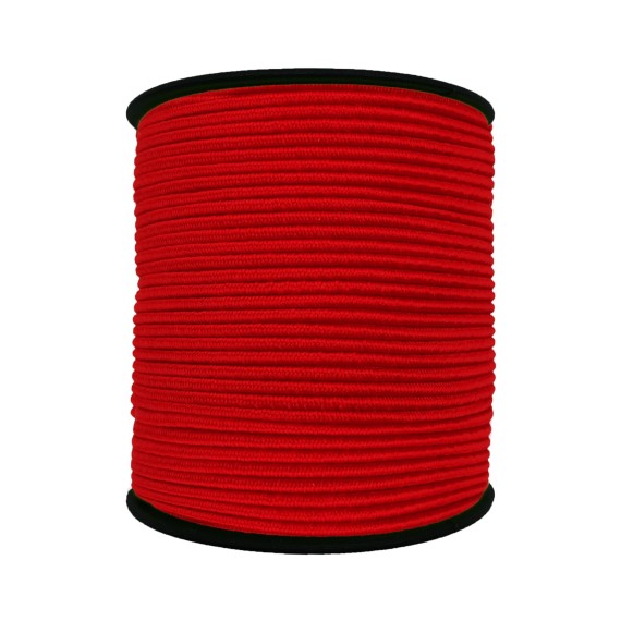 1.5 mm Şapka Lastik - 50 Metre Kırmızı Yuvarlak Lastik