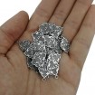 Metal Kolye Küpe Ucu - Göktürk Yazılı Gümüş- 10 Adet