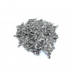 Metal Kolye Küpe Ucu - Göktürk Yazılı Gümüş- 10 Adet