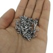 Metal Kolye Küpe Ucu - Kuş Pençesi Gümüş - 25 Adet