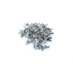 Metal Kolye Küpe Ucu - Kuş Pençesi Gümüş - 25 Adet