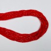 Kristal Boncuk - Kırmızı - Janjanlı - 1mm