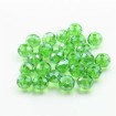 8 mm- İpe Dizili Kristal Boncuk - Çin Camı - şeffaf  yeşil