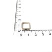5 Adet - Metalize Bileklik Ucu - Dörtgen- 10mm