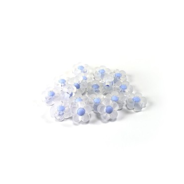 25 gram - Buzlu Papatya - Jelibon Boncuk İçi Mavi