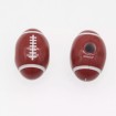 Amerikan Futbolu Topu - Delikli Plastik Boncuk - 1 adet