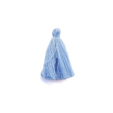 Mini Boy Takı Bijuteri Tekstil Püskülü - 3cm - Mavi