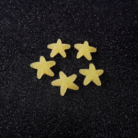 Yıldız Jelibon Boncuk - 10 adet - Sarı