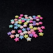 Plastik Yıldız Boncuk 25 gram - Mix Renk