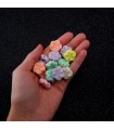 Plastik Menekşe Boncuk 25 gram - Mix Renk